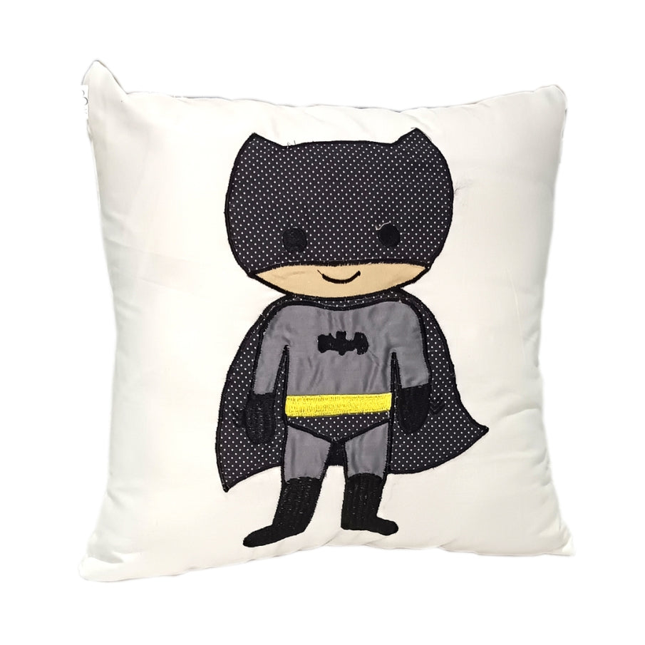 Baby Batman Cushion for babies| Baby Pillow with 100% Cotton| Set of 1| Cushion for Cots & Cribs| By Cozy Cribs